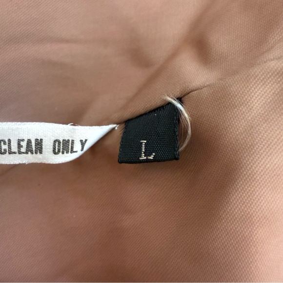 Vintage Brown Fur coat Jacket high neck coat Classic Elegant Style size large - Picture 6 of 7